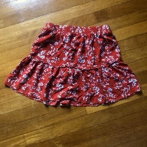 Floral mini skirt, size Small